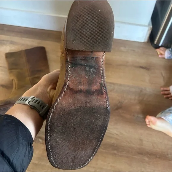 Frye Tan Leather Boots - Picture 6 of 8